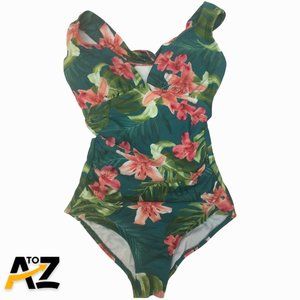 Women's Twist Strap High Coverage One Piece Swimsuit Size S